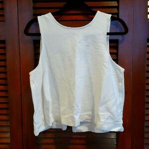 Madewell Texture & Thread Tulip Back Top | size XL